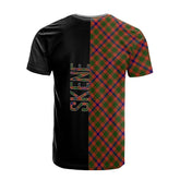 Skene Modern Tartan T-Shirt Half of Me - Cross Style